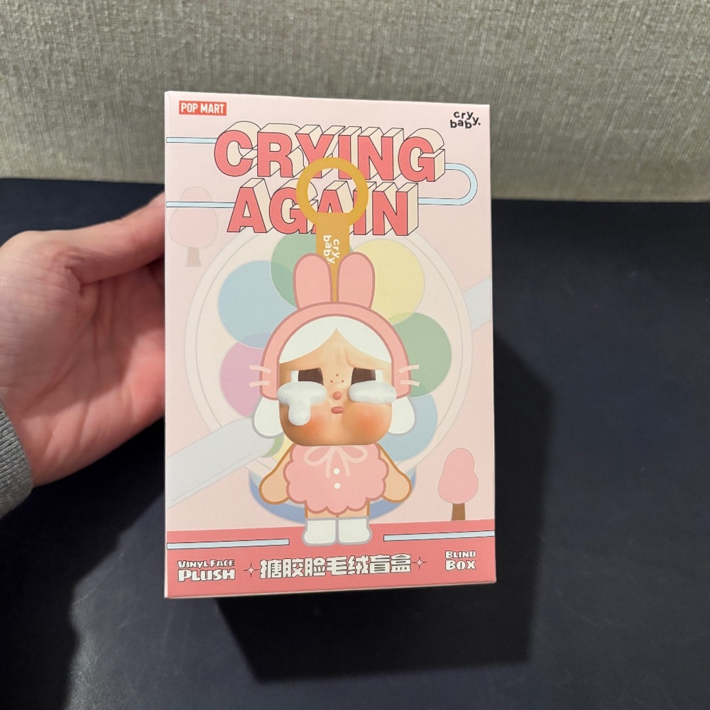 POP MART Crybaby “Crying Again” Vinyl Face Plush – Blind Box (Unopened)